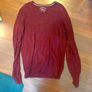 American Eagle Outfitters Men’s Maroon Prep Fit Medium Sweater